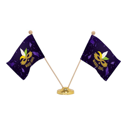 Base for two 4" x 6" Stick Flags