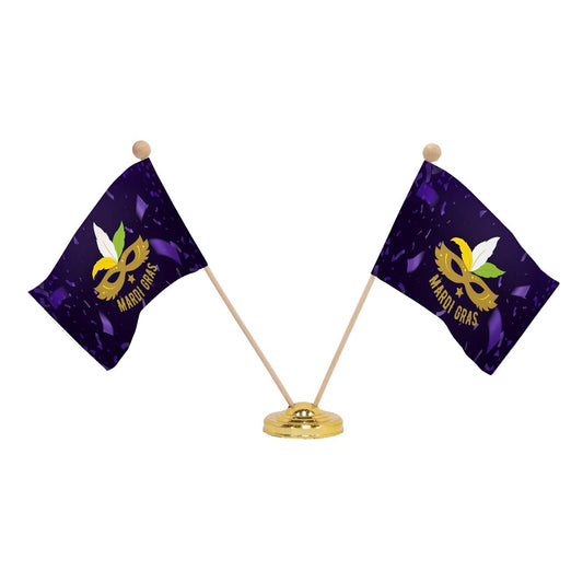 Base for two 4" x 6" Stick Flags