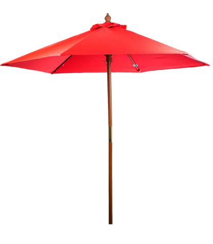 7' Bamboo Recycled Market Umbrella