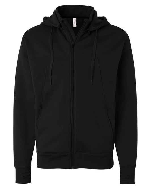 Unisex Poly-Tech Full-Zip Hooded Sweatshirt - EXP80PTZ