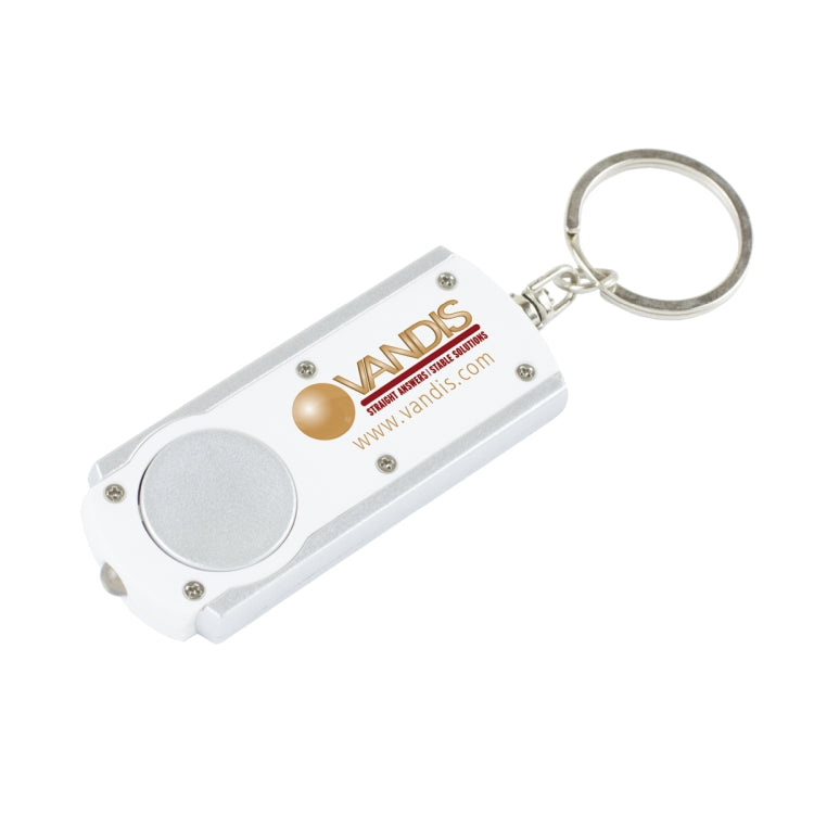 "Voyager FC" PhotoImage ® Full Color Imprint Slim Keyholder Keylight with Bright White LED Light