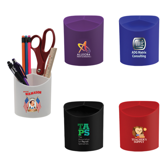 Recycled Desk Organizer, Full Color Digital