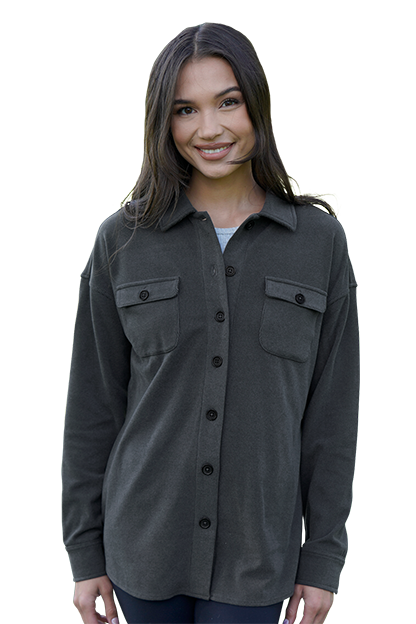 Charcoal Women's Journey Overshirt  - XS