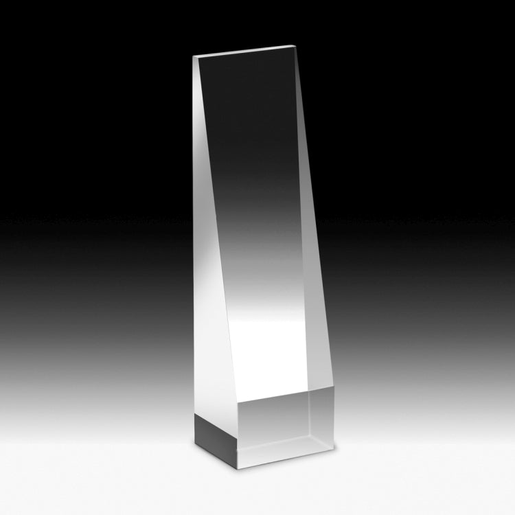 Laser Engraved Angeled Obelisk Award - 9"