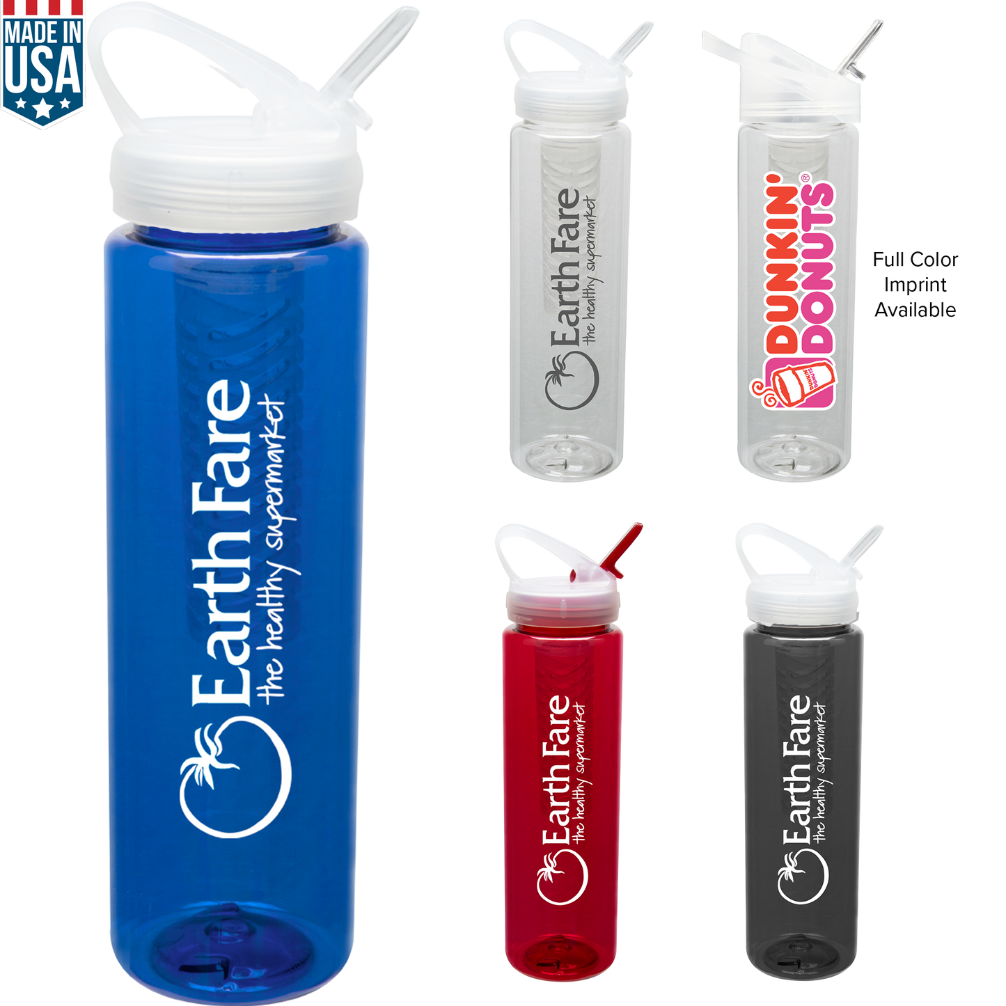 Blue 32 Oz Fruit Fusion Water Bottle