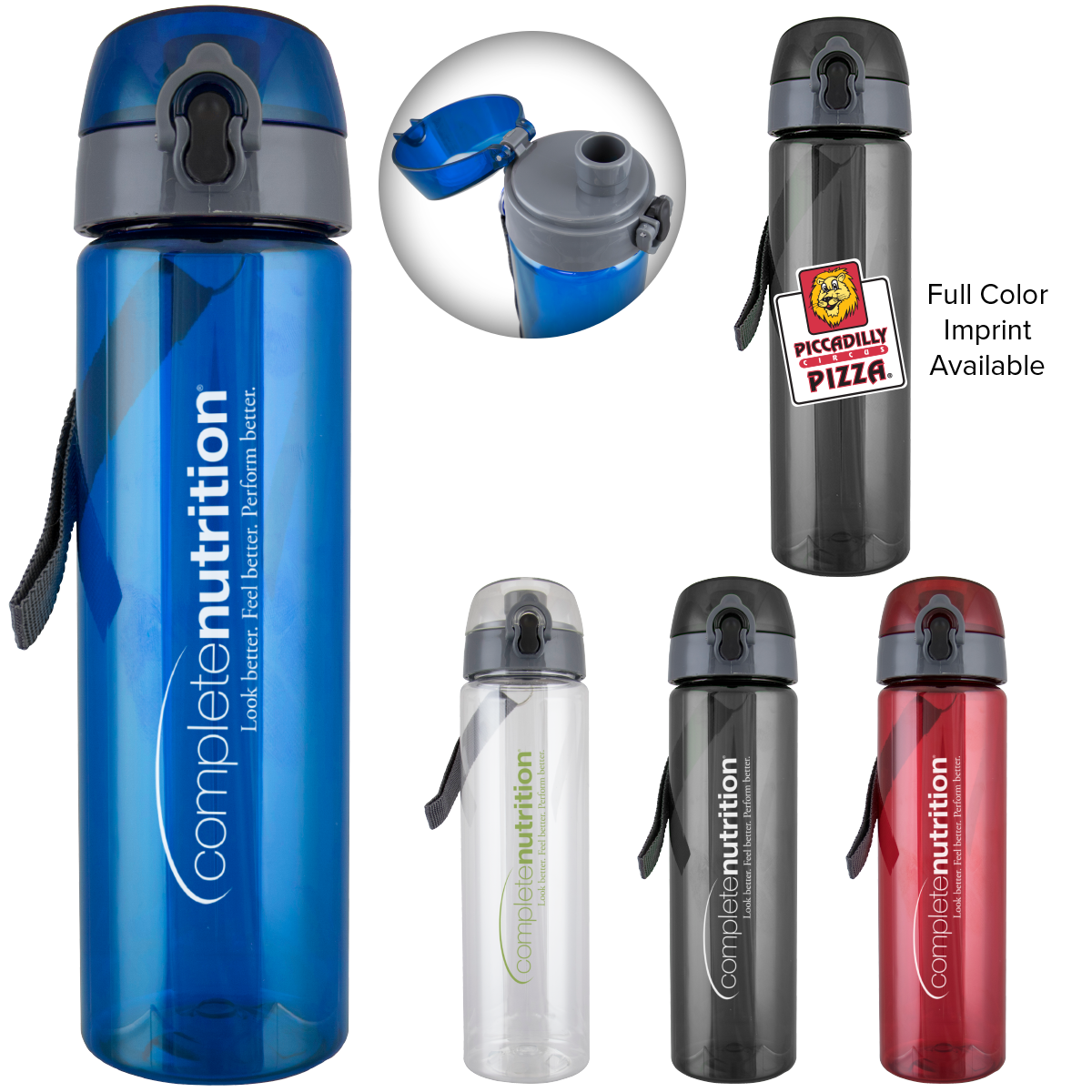 Blue 32 Oz Water Bottle With Trekker Lid