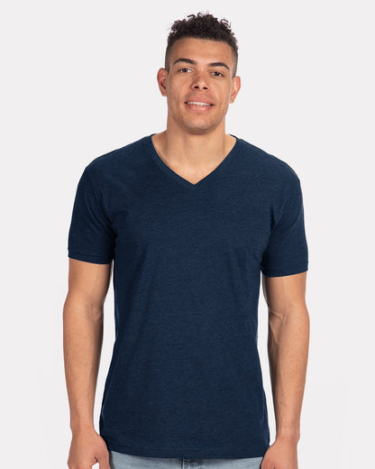 Men's CVC V-Neck T-Shirt - 6240