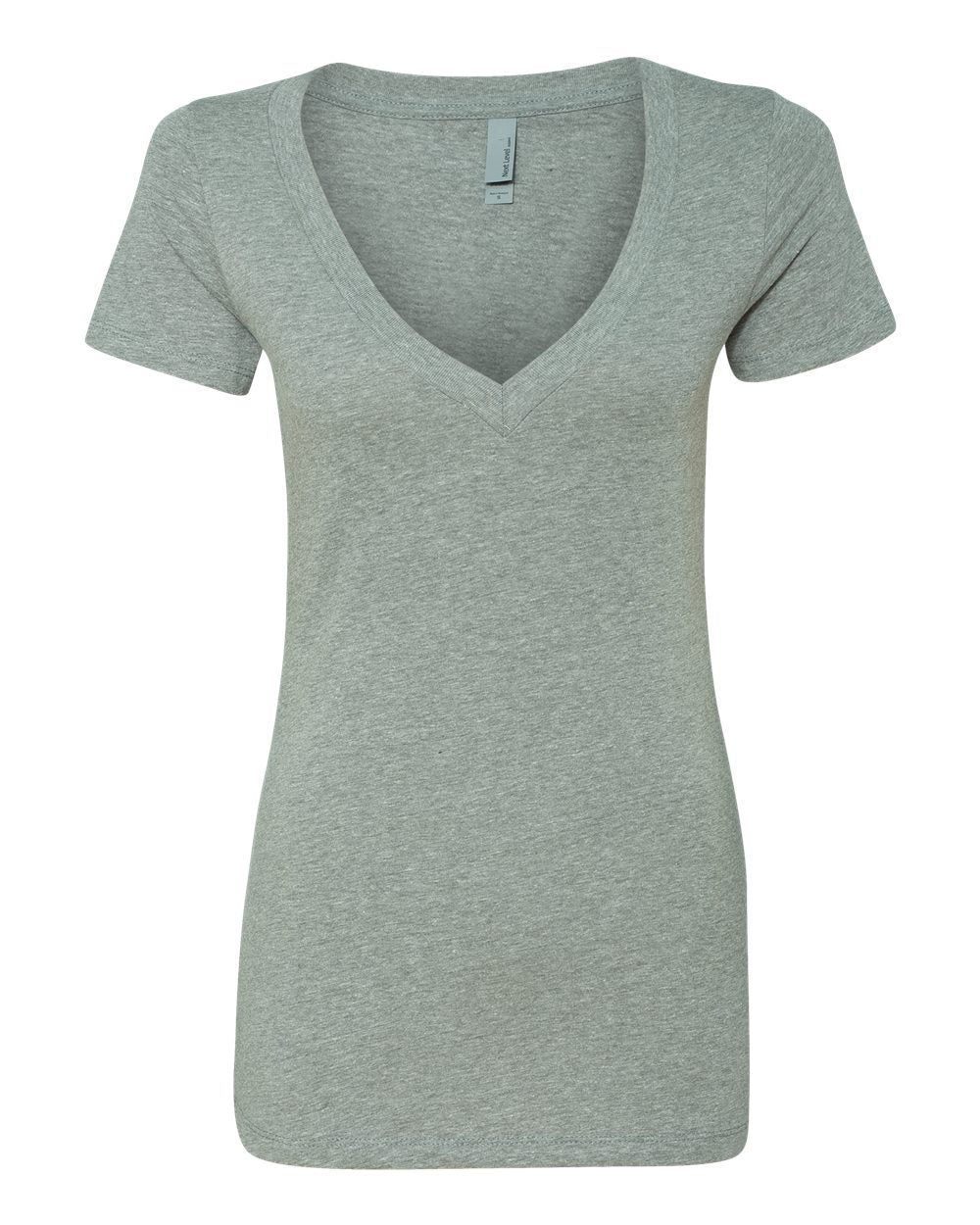 Women’s CVC Deep V-Neck T-Shirt - 6640