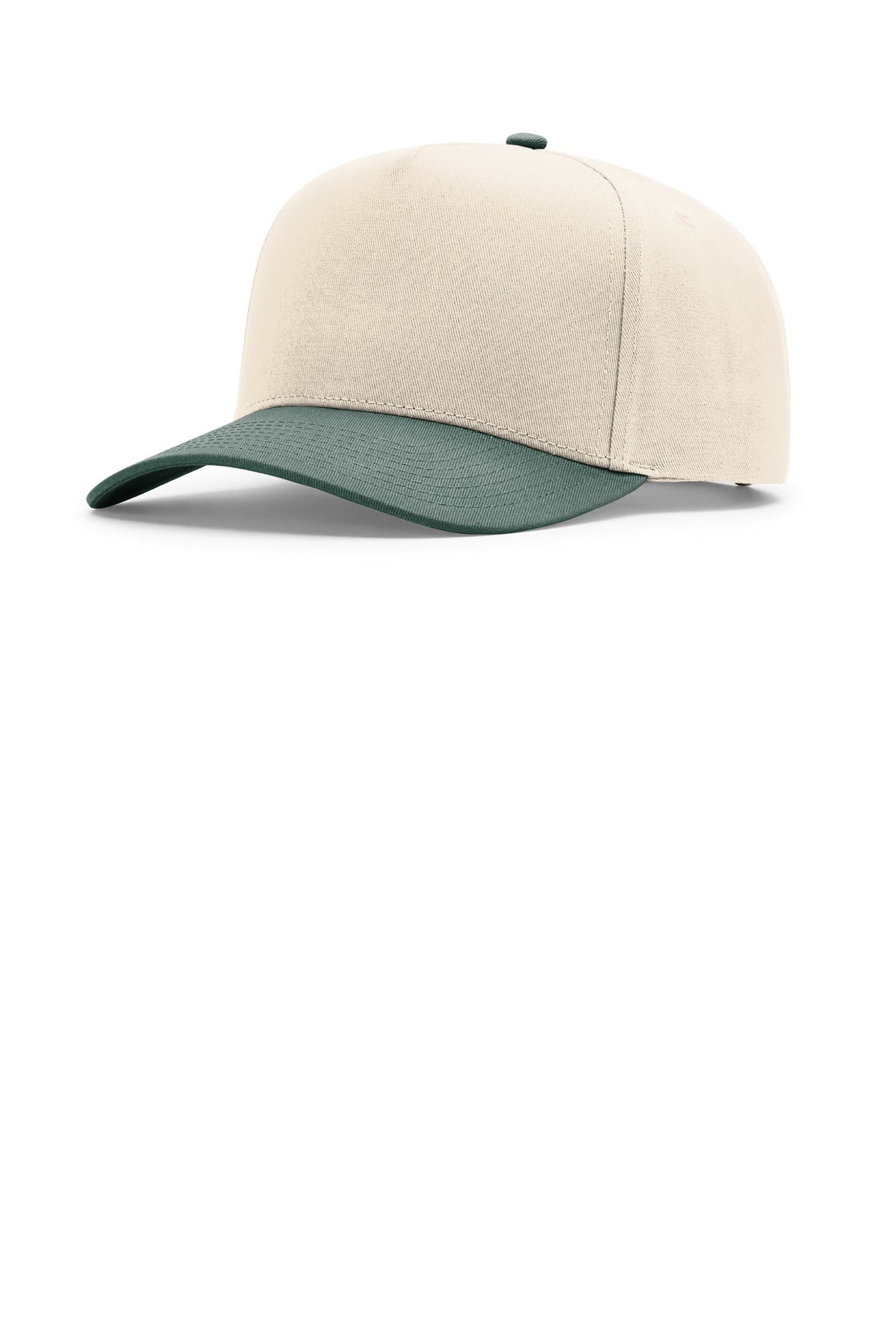 SanMar 323FPC_creamcreamdarkgreen_hat_detail.jpg