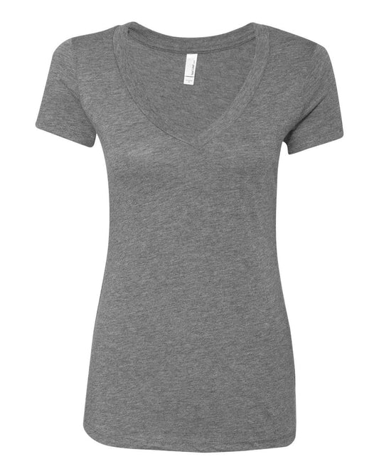 Women’s Triblend Deep V-Neck T-Shirt - 6740