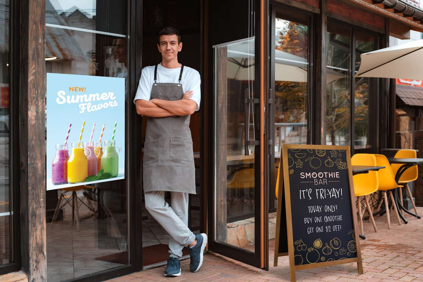 36" x 48" Opaque Window Cling