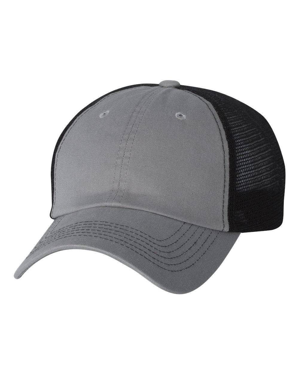 Contrast-Stitch Mesh-Back Cap - 3100