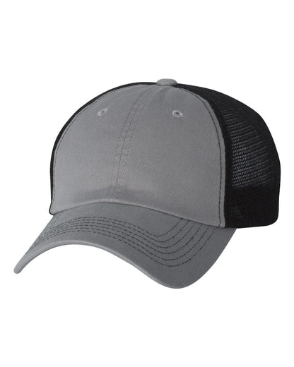 Contrast-Stitch Mesh-Back Cap - 3100