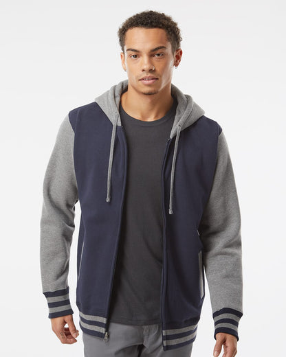Unisex Heavyweight Varsity Full-Zip Hooded Sweatshirt - IND45UVZ