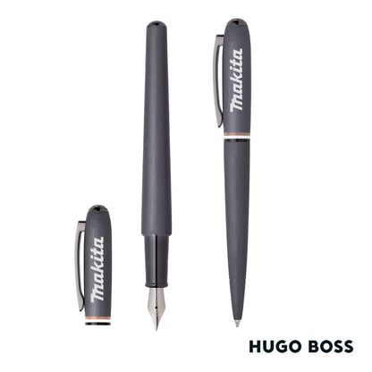 Hugo Boss® Iconic Contour Ballpoint & Fountain Pen Set