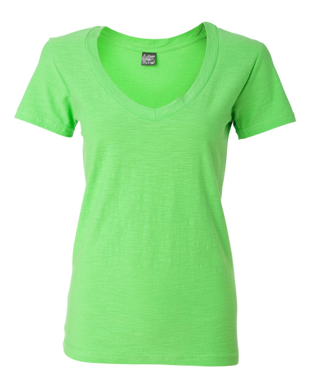 Women's V-Neck Slub T-Shirt - 8169
