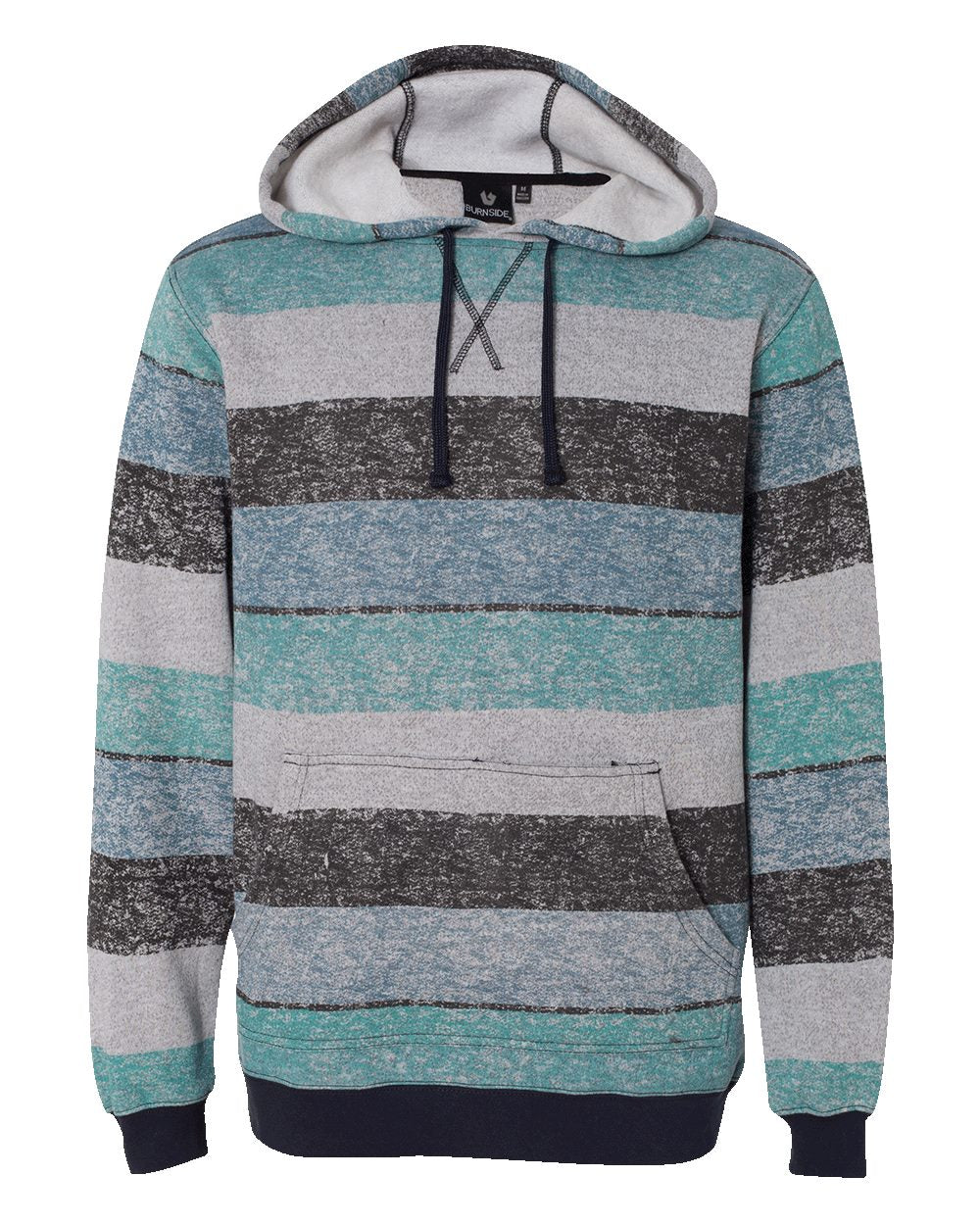 Men's Printed Stripes Fleece Sweatshirt - 8603