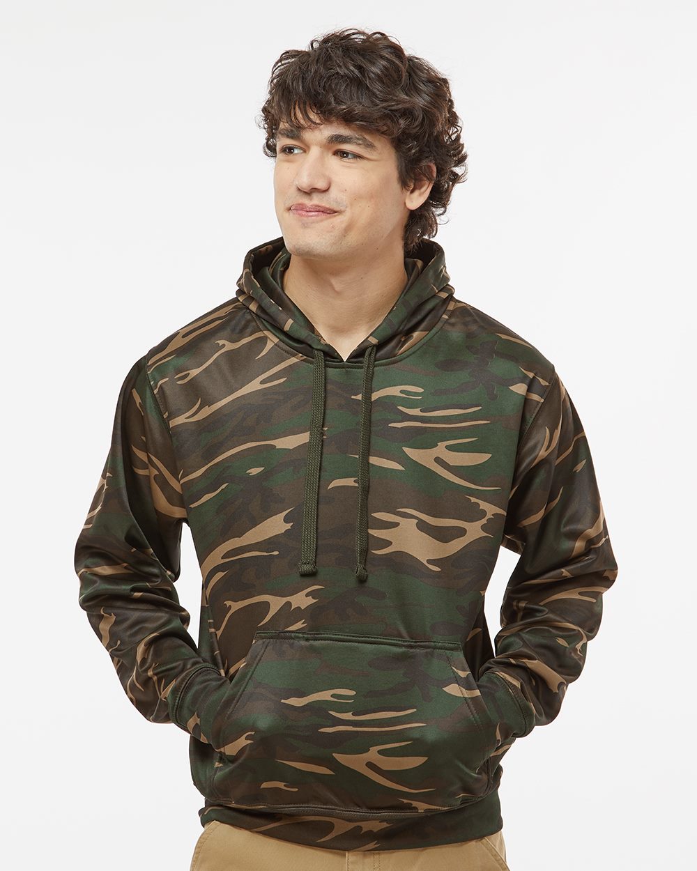 Men's Polyester Tailgate Hooded Sweatshirt - 8615