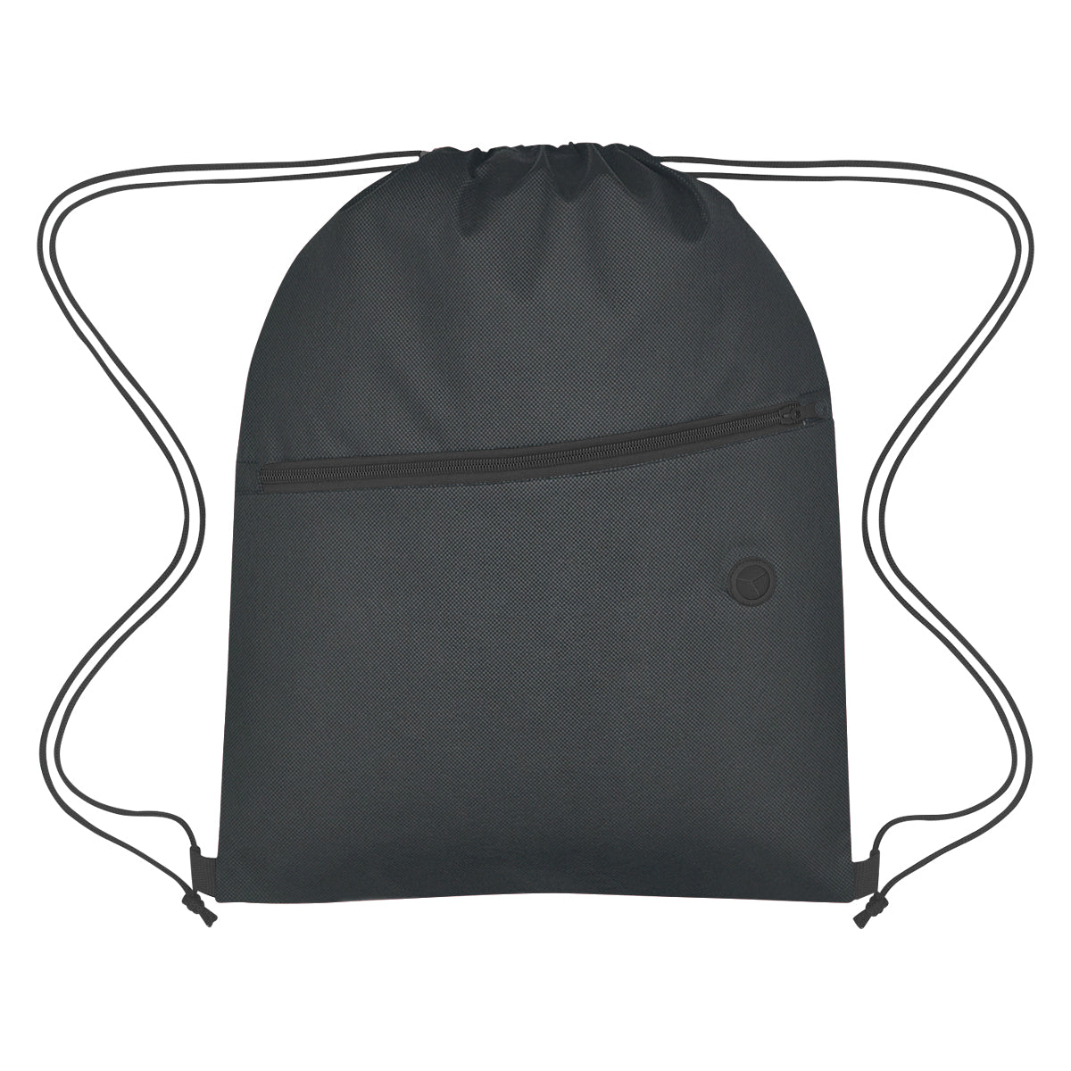 BLACK Non-Woven Hit Sports Pack With Front Zipper