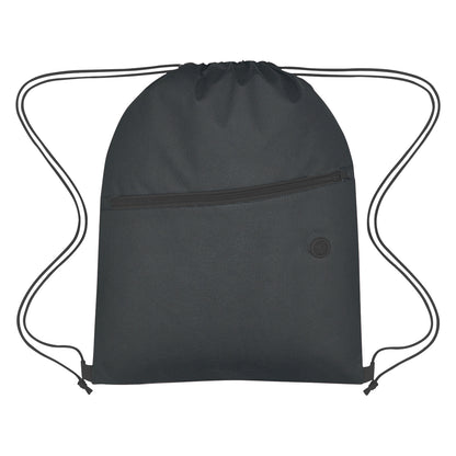 BLACK Non-Woven Hit Sports Pack With Front Zipper