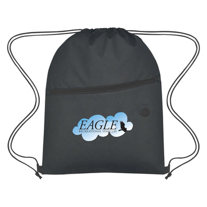 BLACK Non-Woven Hit Sports Pack With Front Zipper