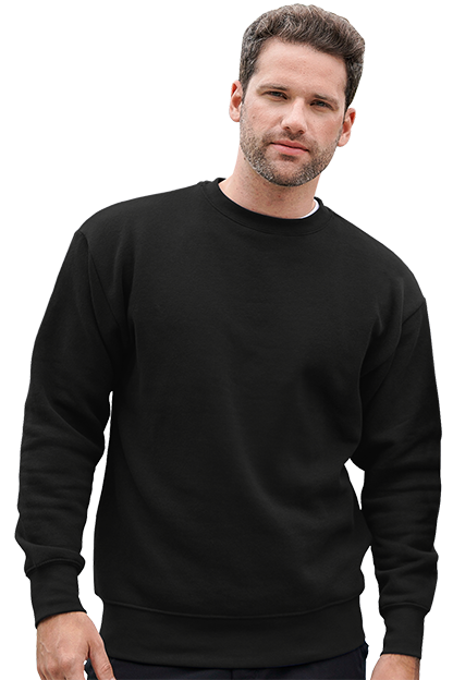 Black Ultra Soft Fleece Crewneck  - XS