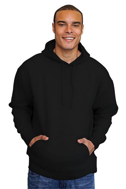 Black Ultra Soft Fleece Hoodie  - XS