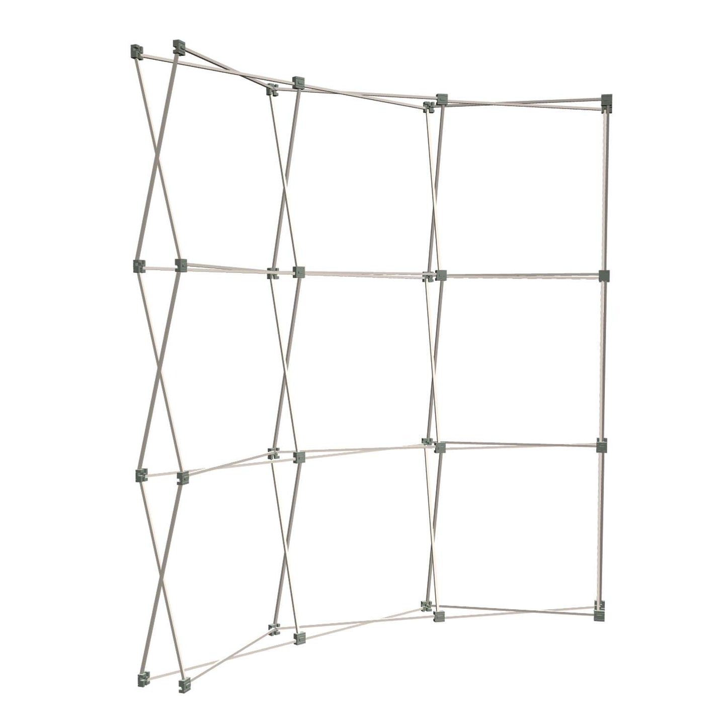 8' Curved Show 'N Rise Floor Display Frame Only