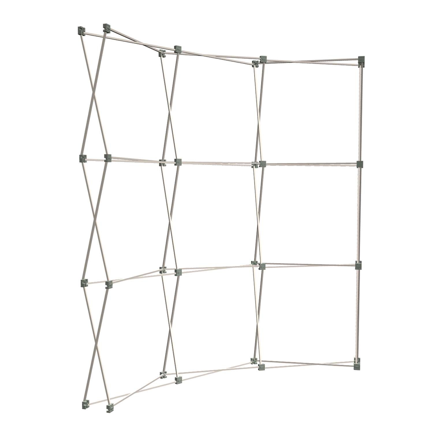 8' Curved Show 'N Rise Floor Display Frame Only