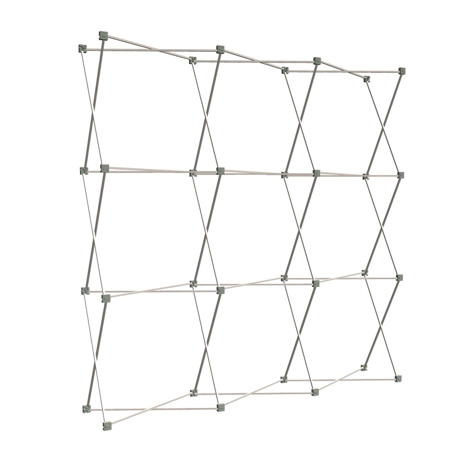 8' Straight Show 'N Rise Floor Display Frame Only