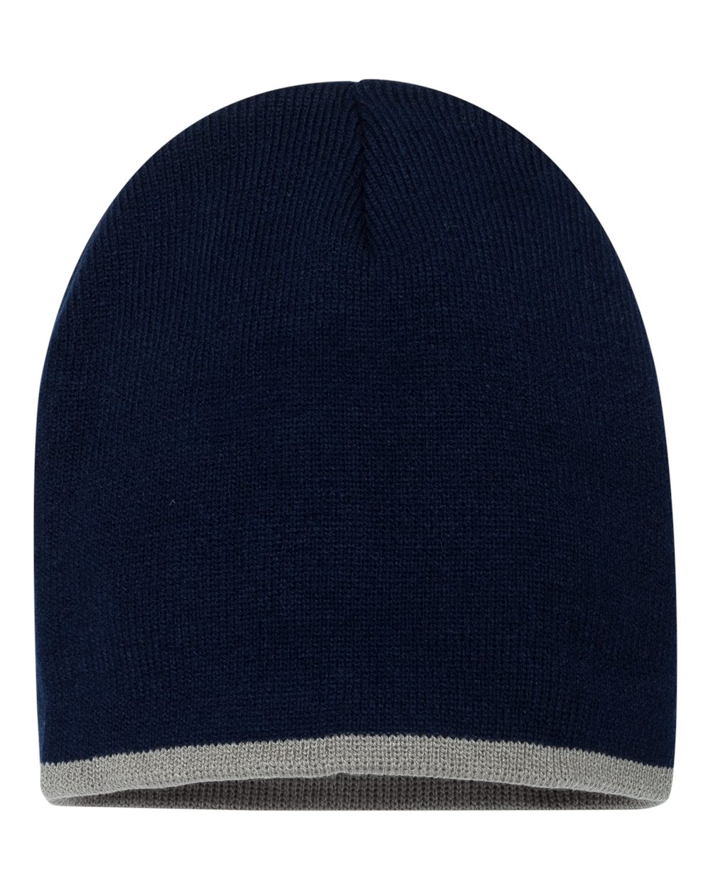8" Bottom-Striped Beanie - SP09