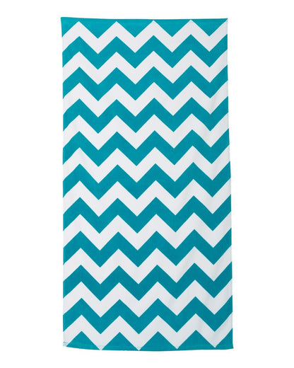 Chevron Velour Beach Towel - C3060X