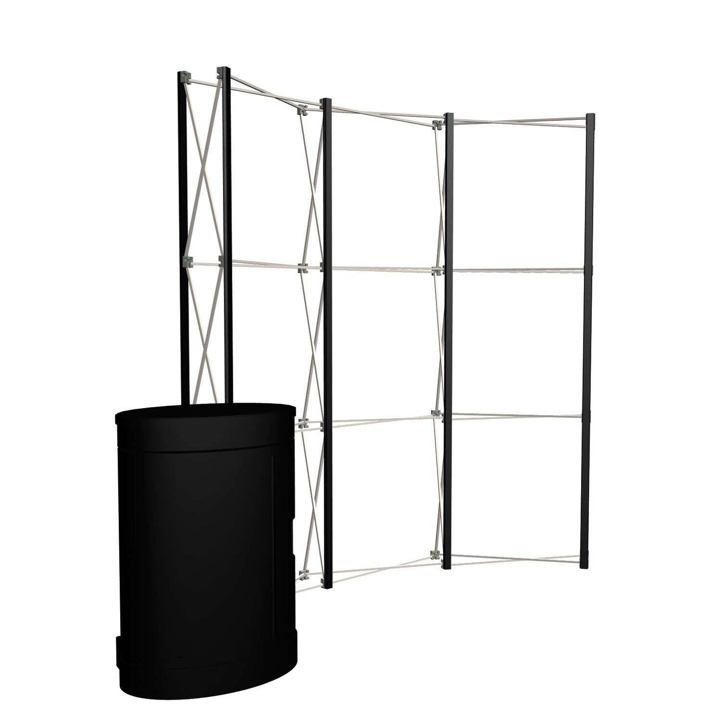 8' Curved Show 'N Rise Floor Display Hardware
