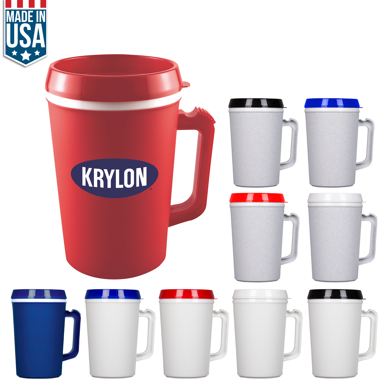 Blue 34 Oz Insulated Mug