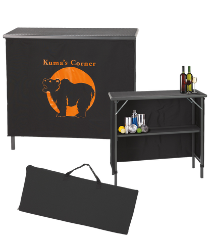 Black Portable Folding Bar