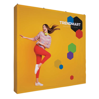 8' Straight Splash Floor Display Wrap Kit (Recycled Polyester Knit)