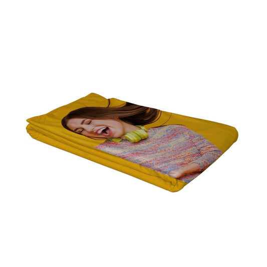 8' Straight Splash Floor Display Wrap Graphic Panel (Recycled Polyester Knit)