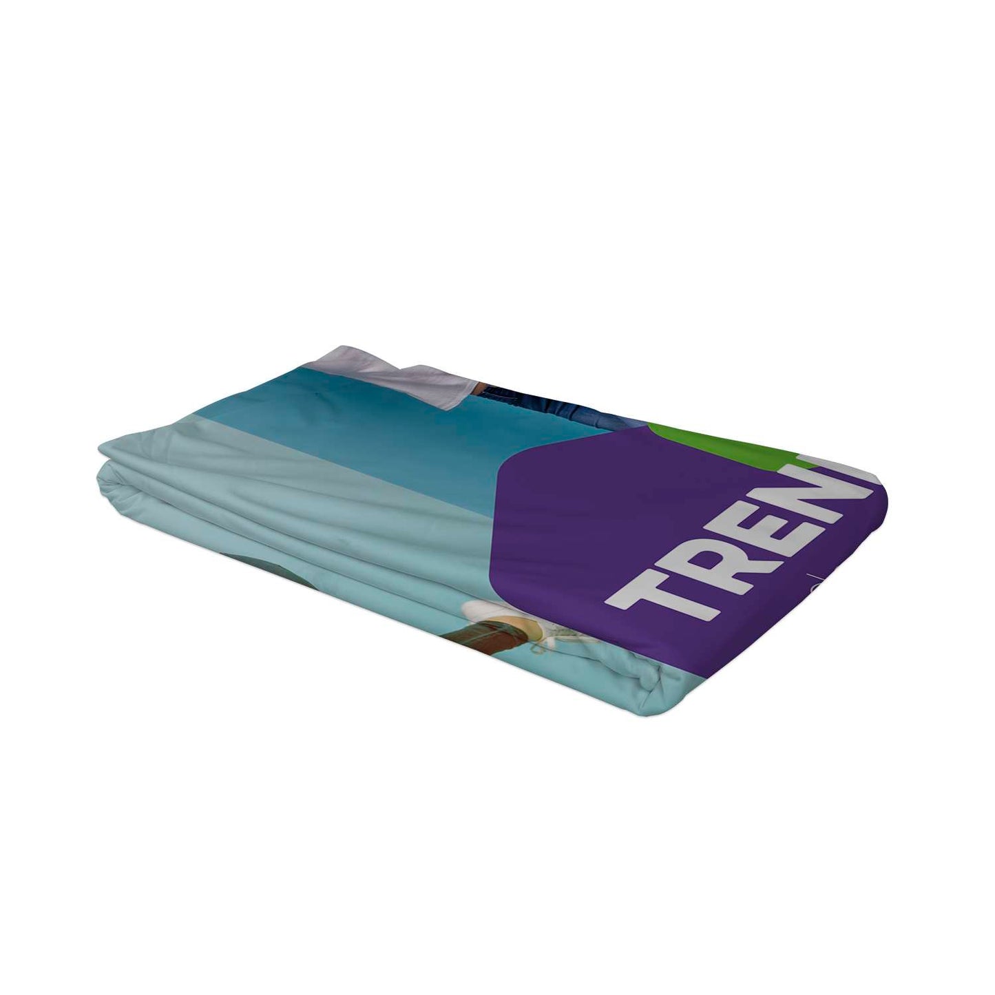 10' Straight Splash Floor Display Wrap Graphic Panel (Recycled Polyester Knit)