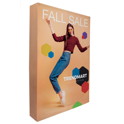 5' Straight Splash Floor Display Wrap Kit (Recycled Polyester Knit)