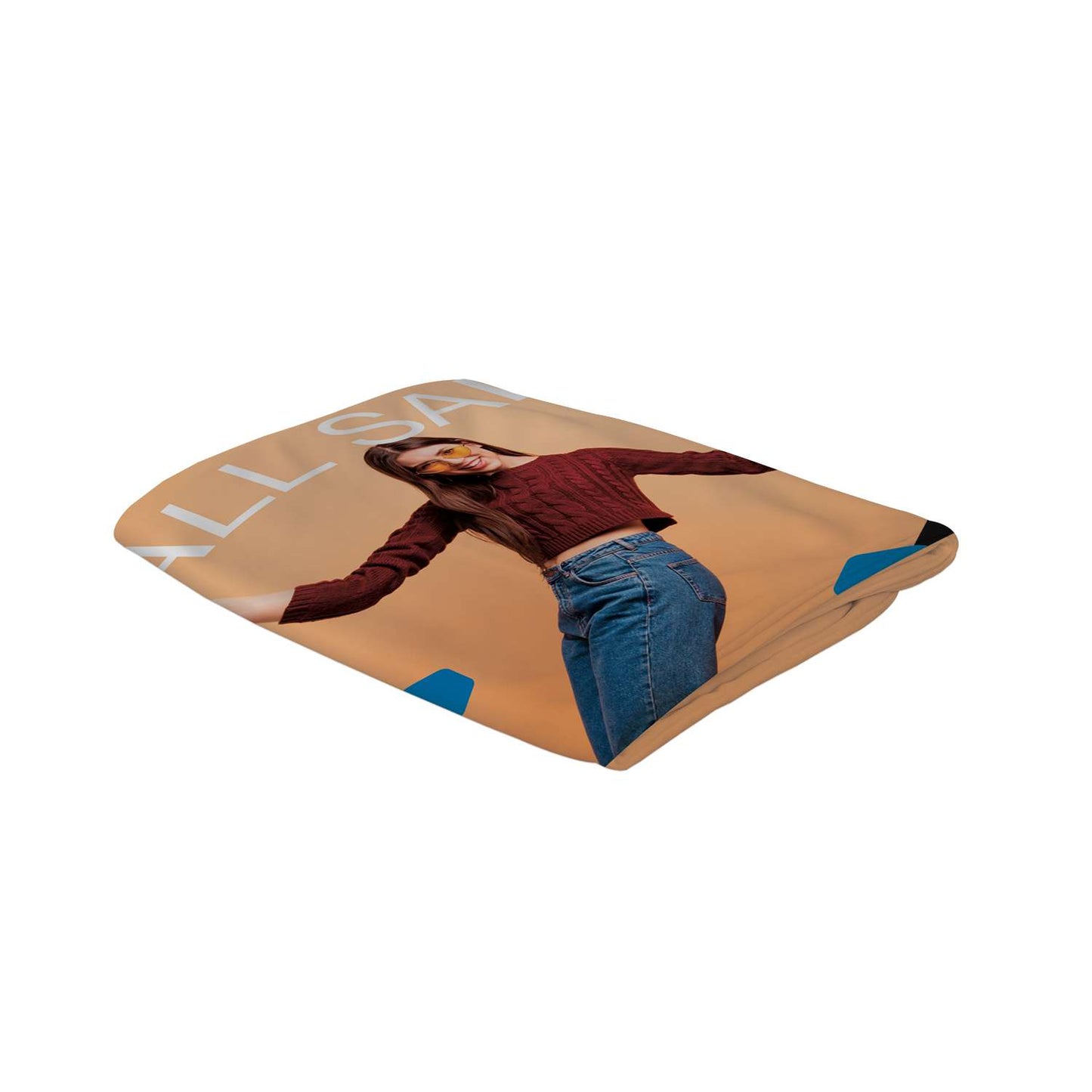 5' Straight Splash Floor Display Wrap Graphic Panel (Recycled Polyester Knit)