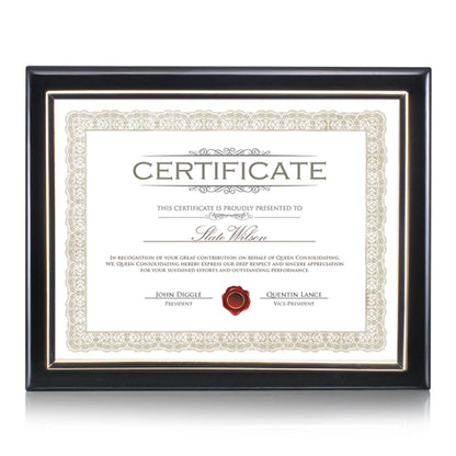 Oakleigh Certificate Holder - Black