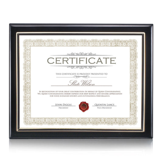 Oakleigh Certificate Holder - Black