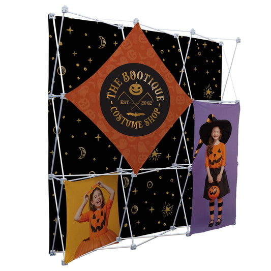 Deluxe GeoMetrix 9-Quad Back Wall Panel (Graphic Only)