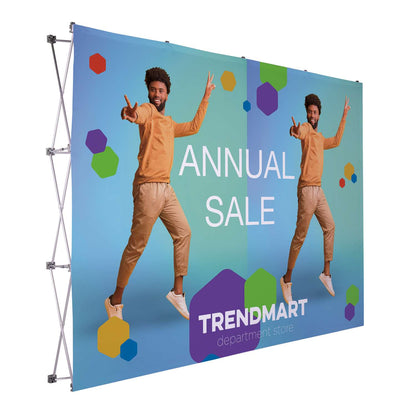 10' Straight Splash Floor Display Face Kit (Block-Out Fabric)