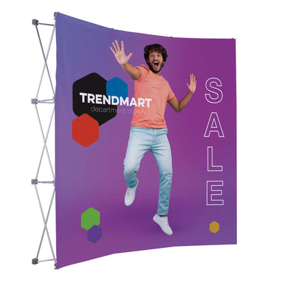 8' Curved Splash Floor Display Face Kit (Block-Out Fabric)