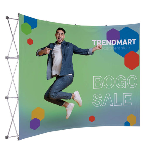 10' Curved Splash Floor Display Face Kit (Block-Out Fabric)