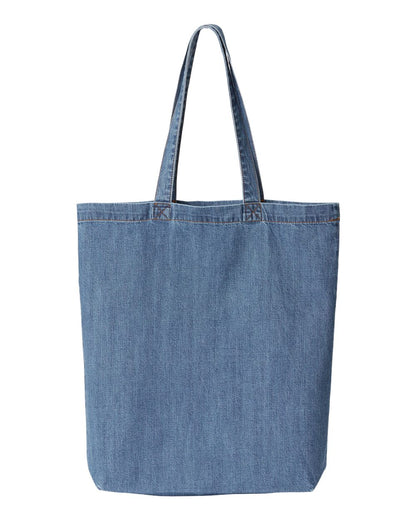 Cotton Denim Gusseted Tote Bag - 7761A