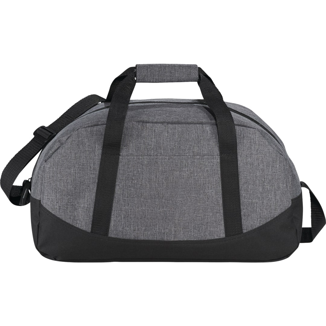 Front View of Gray Graphite 18" Duffel Bag