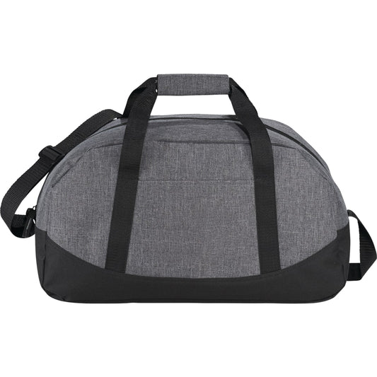 Front View of Gray Graphite 18" Duffel Bag