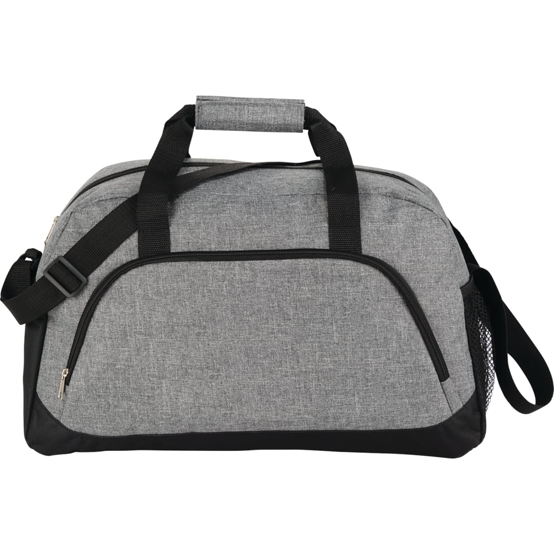 Front View of Gray 18.5" Medium Graphite Duffel Bag